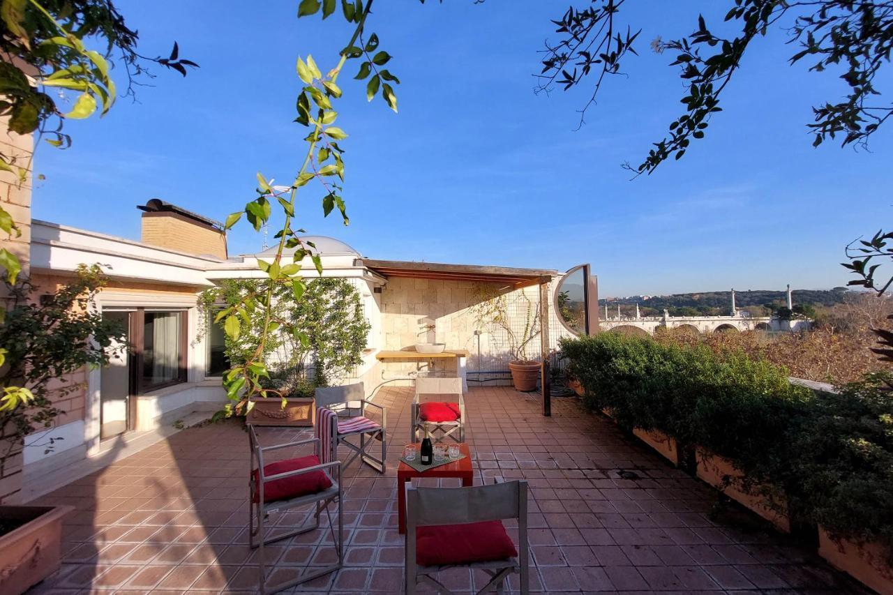 로마 Beautiful Loft In Ponte Milvio With Terrace 아파트 외부 사진